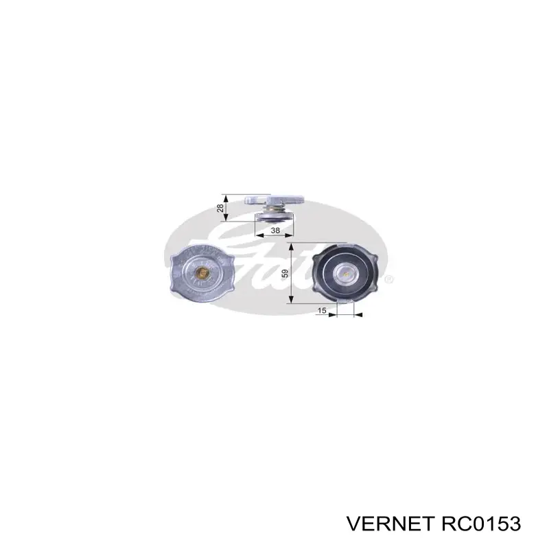 Кришка радіатора RC0153 Vernet