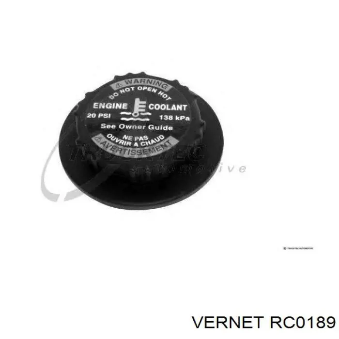 RC0189 Vernet кришка/пробка розширювального бачка