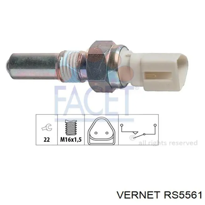 Датчик ліхтарів заднього ходу Vernet RS5561 ціна, від 8.84 USD