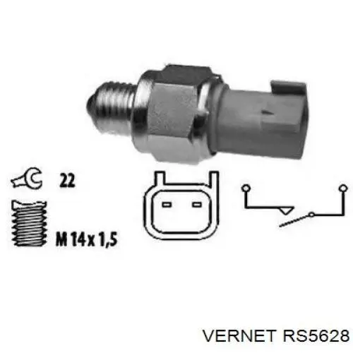 Датчик ліхтарів заднього ходу Vernet RS5628 ціна, від 8.72 USD