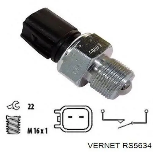 Датчик ліхтарів заднього ходу Vernet RS5634 ціна, від 9.11 USD