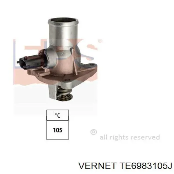 Автомобільний термостат Vernet TE6983105J ціна, від 50.69 USD