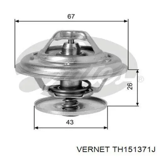 Купити TH151371J Vernet Термостат в корпусі