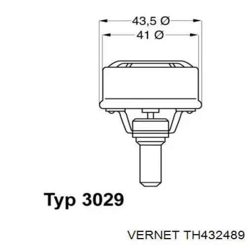 Купити TH432489 Vernet Термостат в корпусі