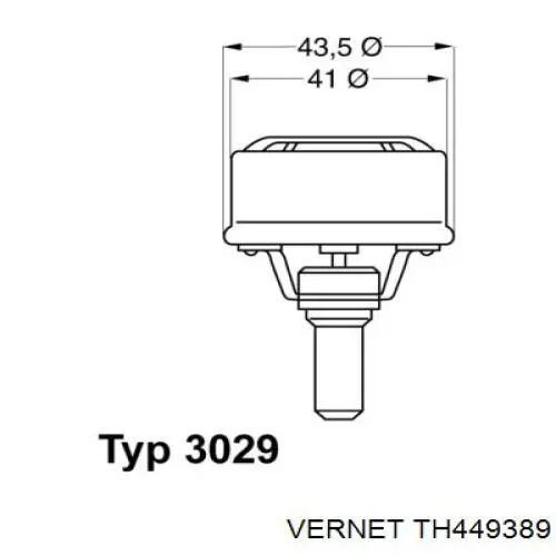 TH449389 Vernet Авто термостат