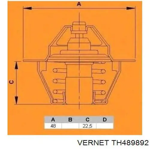 TH489892 Vernet Авто термостат