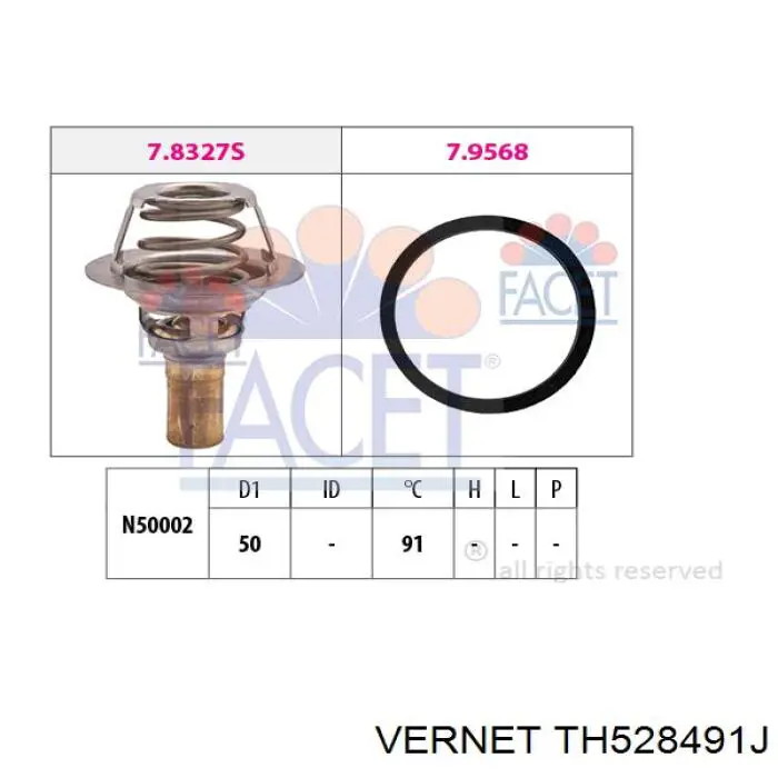 Купити TH528491J Vernet Термостат в корпусі
