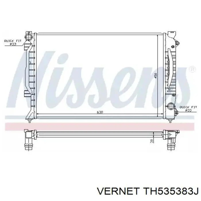 Термостат в зборі Vernet TH535383J