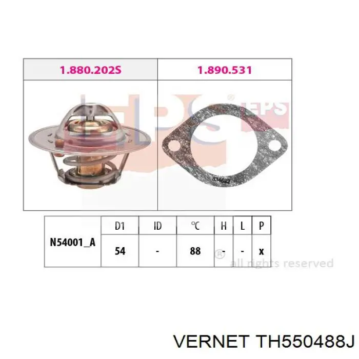Автомобільний термостат NRF 725411 ціна, від 5.81 USD
