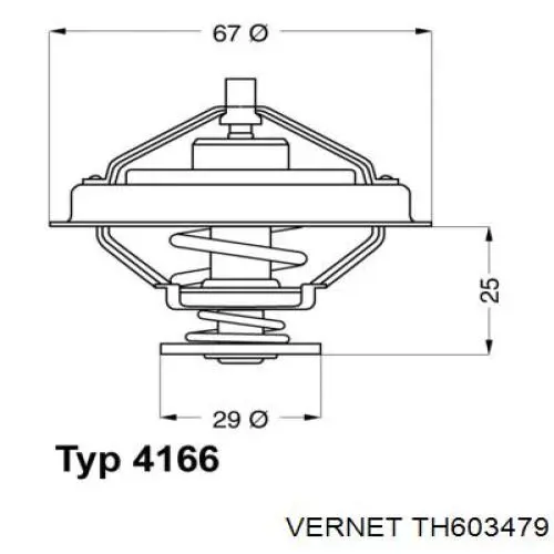 TH603479 Vernet термостат