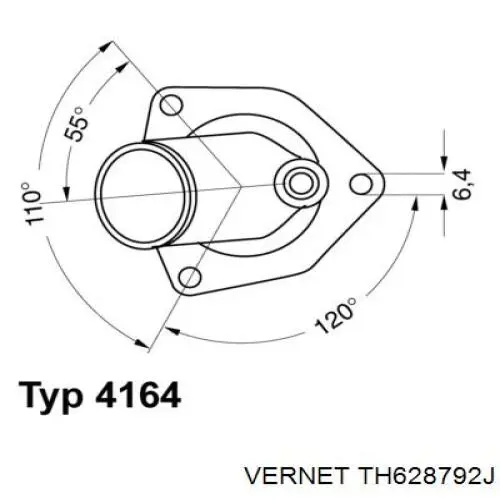 Автомобільний термостат Vernet TH628792J ціна, від 12.67 USD