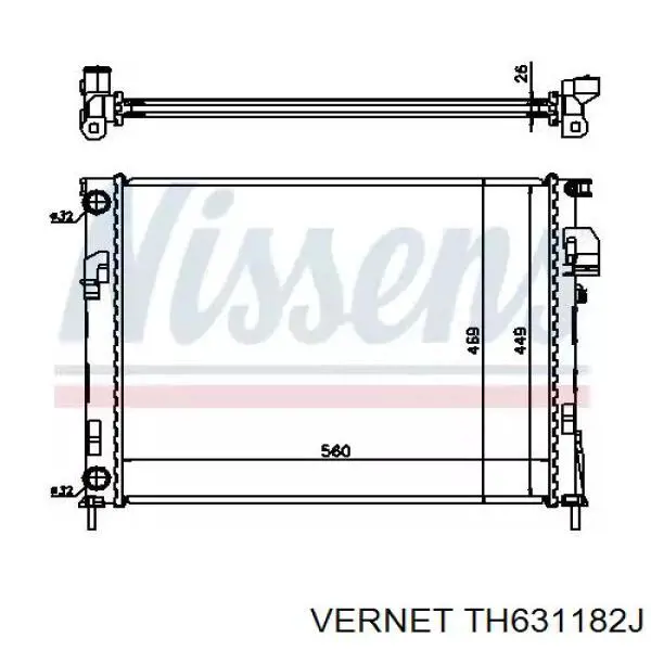 Термостат TH631182J Vernet