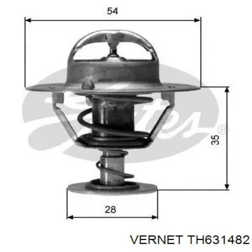 Автомобільний термостат Vernet TH631482 ціна, від 10.16 USD