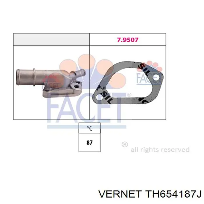 Корпус термостата TH654187J Vernet