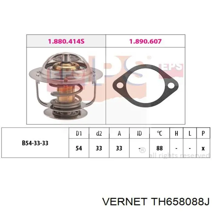 TH658088J Vernet термостат