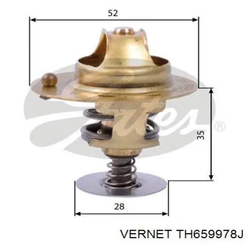 Автомобільний термостат Vernet TH659978J ціна, від 10.06 USD