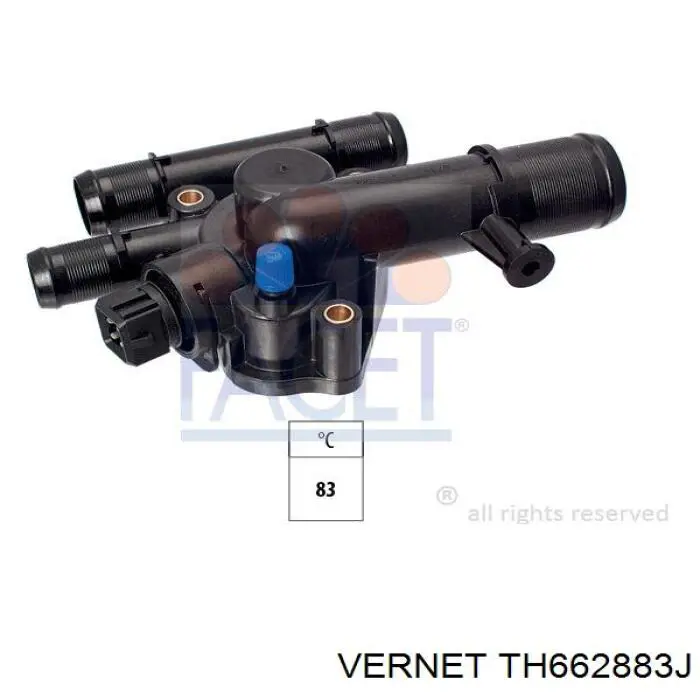 Кожух термостата Vernet TH662883J ціна, від 20.61 USD