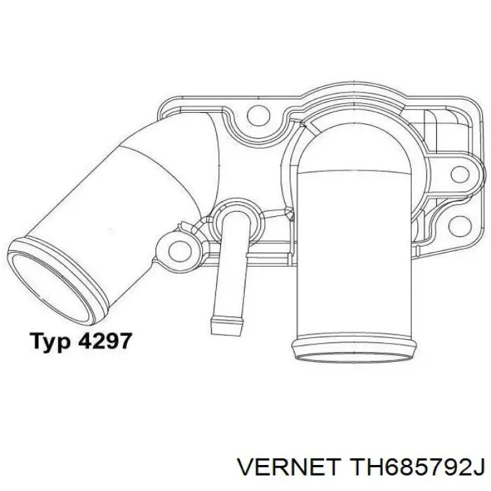 TH685792J Vernet Корпус термостата в зборі