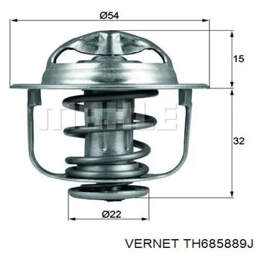Автомобільний термостат Vernet TH685889J ціна, від 11.01 USD