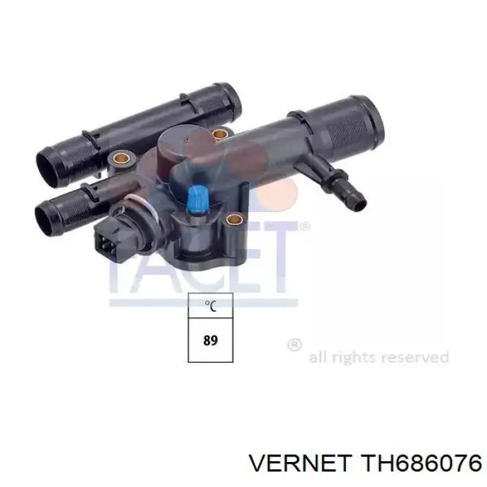 Автомобільний термостат Vernet TH686076 ціна, від 18.43 USD