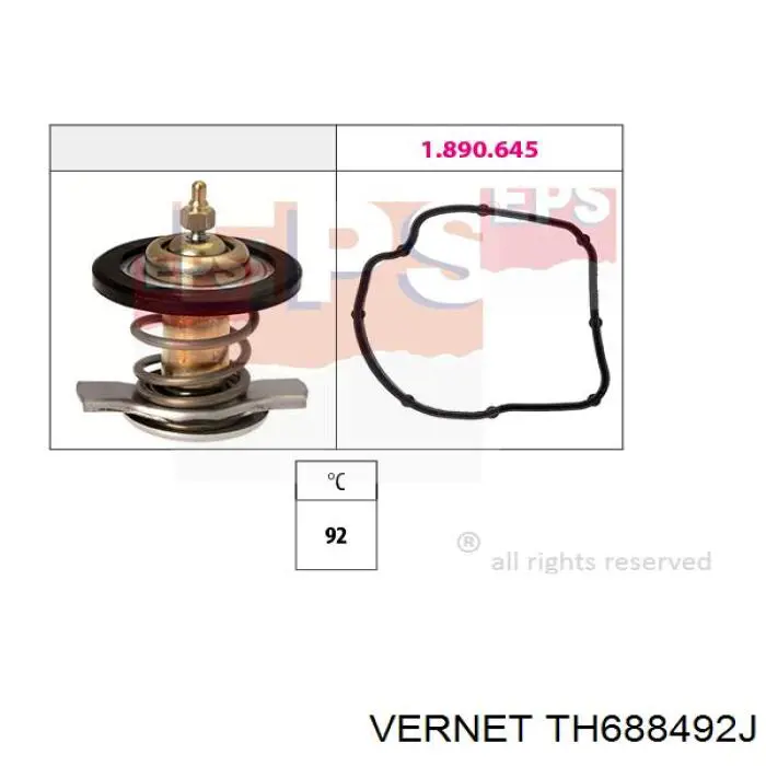 Кожух термостата Vernet TH688492J ціна, від 33.26 USD