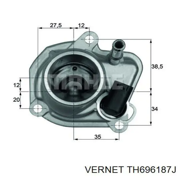 Корпус термостата TH696187J Vernet