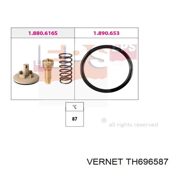 Термостат TH696587 Vernet