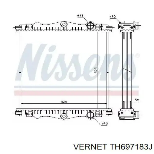 Купити TH697183J Vernet Корпус термостата