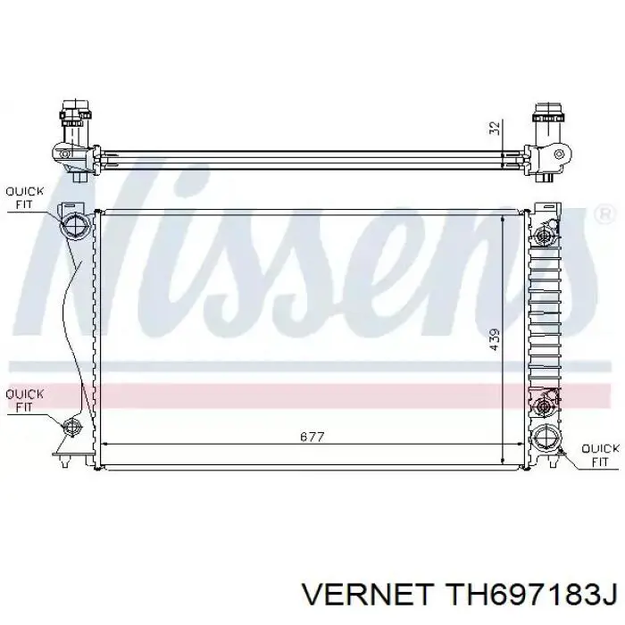 Купити TH697183J Vernet Корпус термостата
