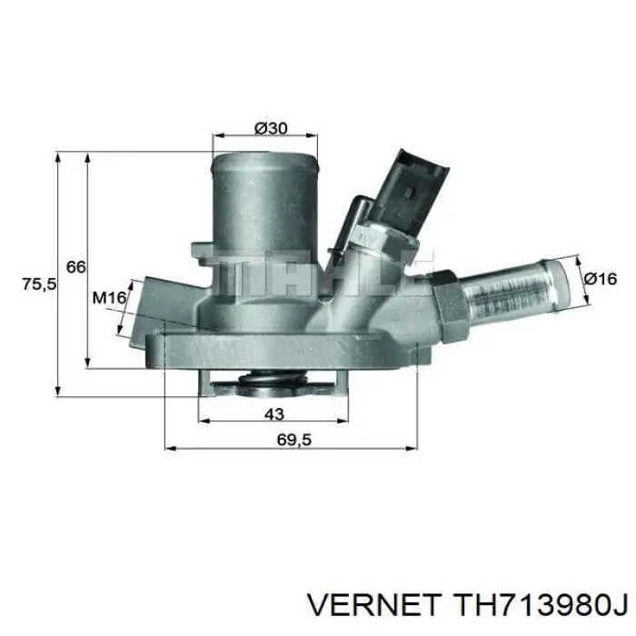 TH713980J Vernet термостат