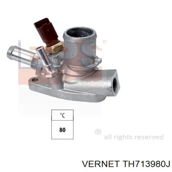 Автомобільний термостат Vernet TH713980J ціна, від 28.64 USD