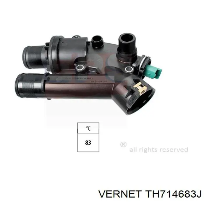 Кожух термостата Vernet TH714683J ціна, від 36.26 USD