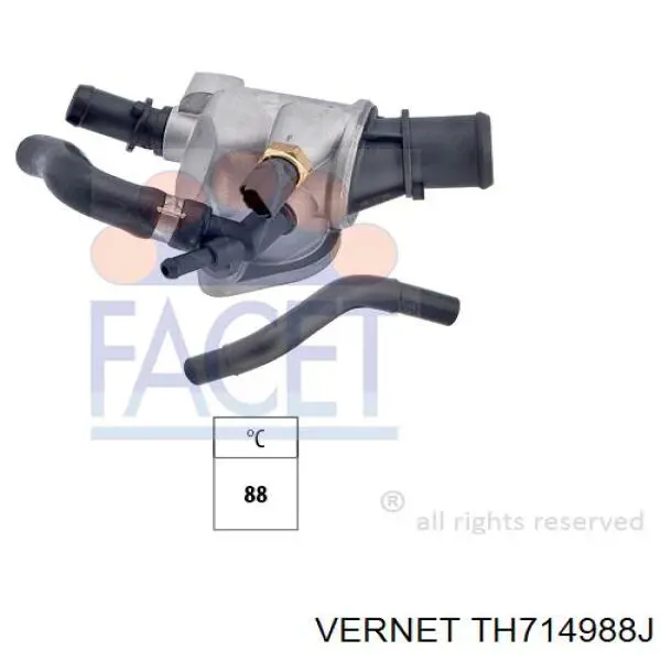Купити TH714988J Vernet Термостат в корпусі