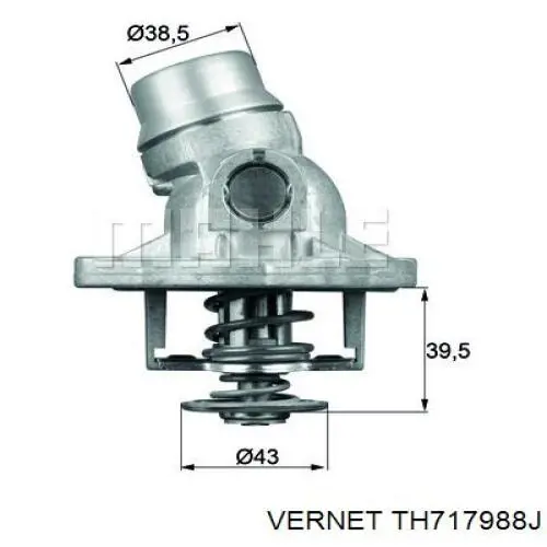 Автомобільний термостат Vernet TH717988J ціна, від 128.15 USD