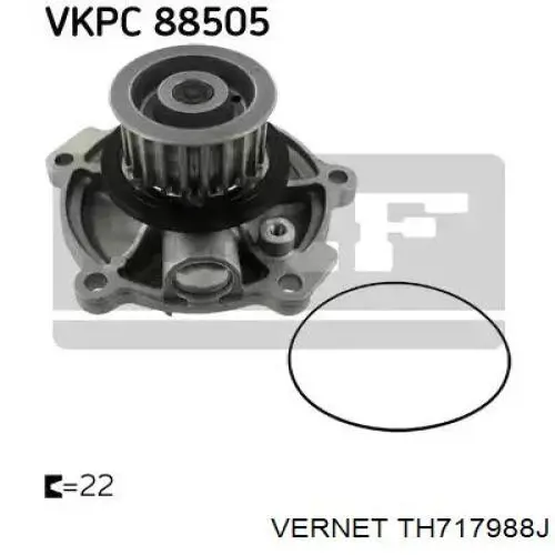 Купити TH717988J Vernet Термостат в корпусі