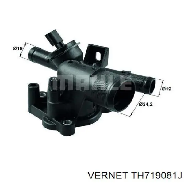 Купити TH719081J Vernet Термостат в корпусі
