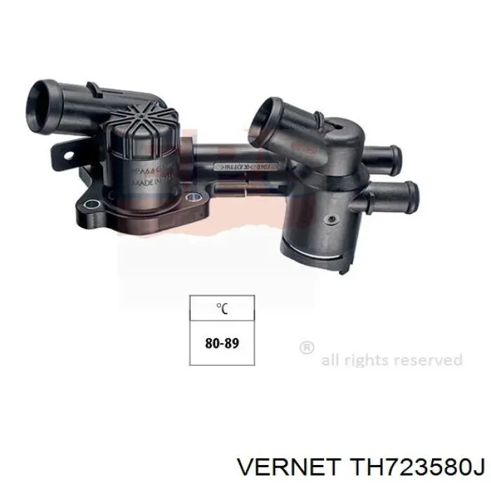 TH723580J Vernet Корпус термостата в зборі