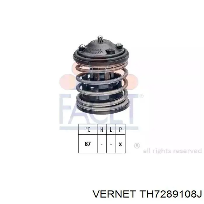 Кожух термостата Vernet TH7289108J ціна, від 48.66 USD