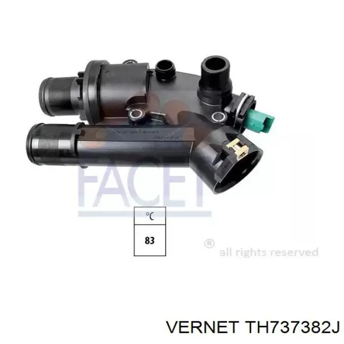 Автомобільний термостат Vernet TH737382J ціна, від 8.17 USD