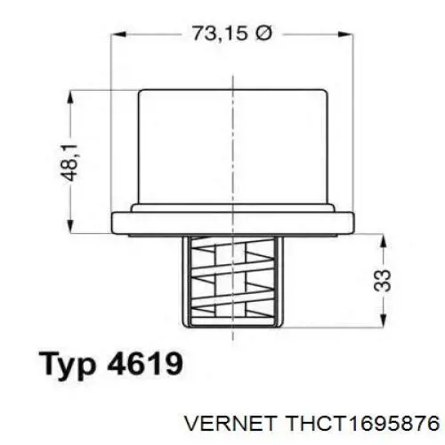 THCT1695876 Vernet Авто термостат