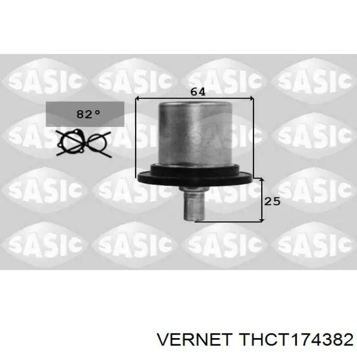 Купити THCT174382 Vernet Термостат в корпусі
