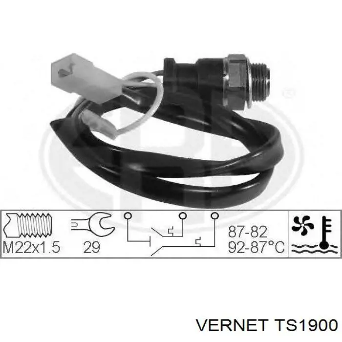 Купити TS1900 Vernet Датчик включення вентилятора