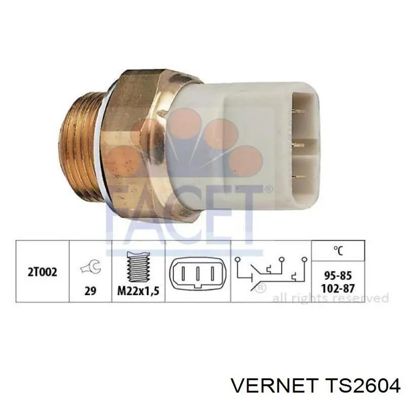 TS2604 Vernet Датчик радіатора