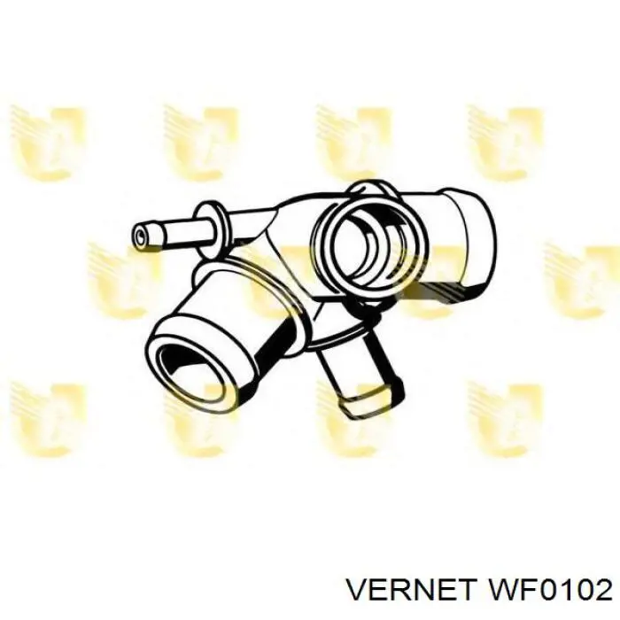 Фланець системи охолодження (трійник) WF0102 Vernet