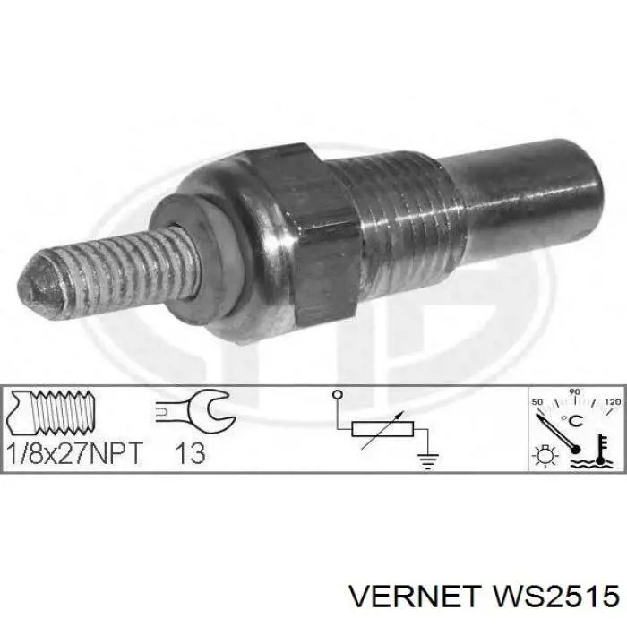Термодатчик охолоджуючої рідини Vernet WS2515 ціна, від 4.57 USD