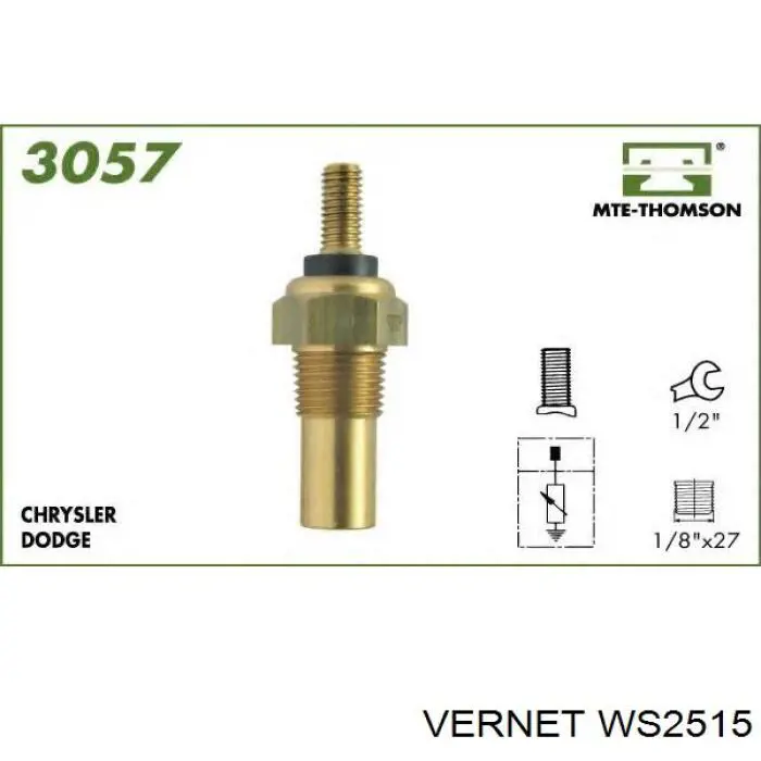 Купити WS2515 Vernet Датчик температури охолоджуючої рідини