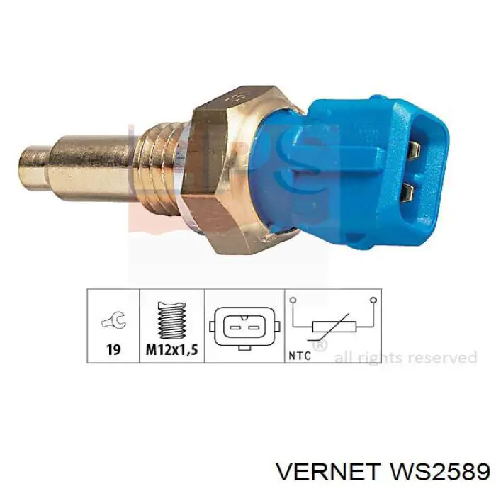 Купити WS2589 Vernet Датчик температури охолоджуючої рідини