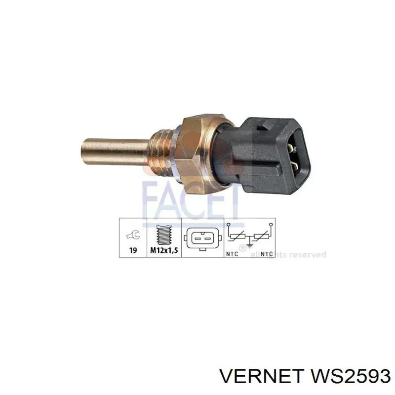 Датчик включення вентилятора WS2593 Vernet