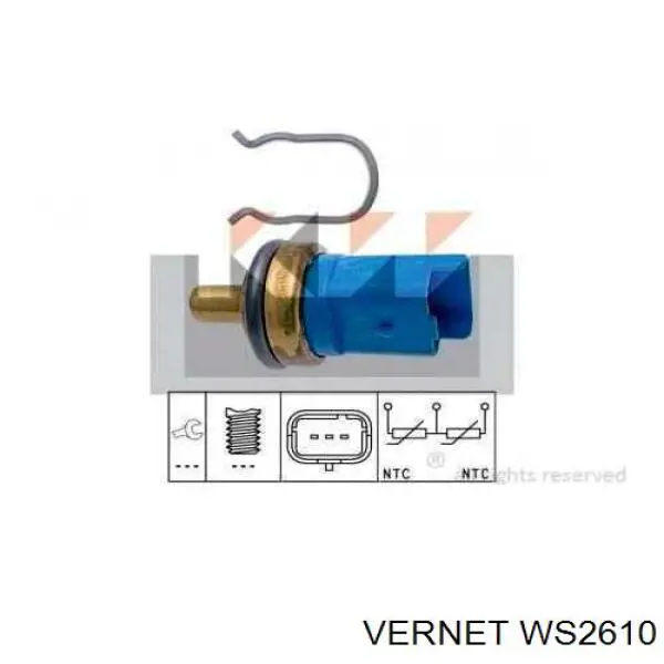 Термодатчик охолоджуючої рідини Vernet WS2610 ціна, від 10.71 USD
