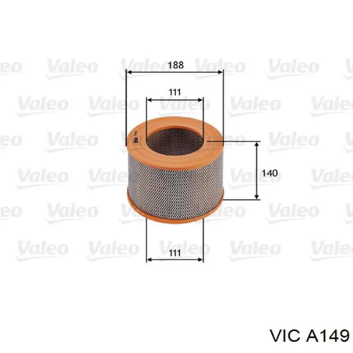 Елемент повітряного фільтра Vic A149 ціна, від 9.82 USD